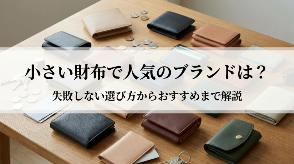 小さい財布で人気のブランドは？失敗しない選び方からおすすめまで解説