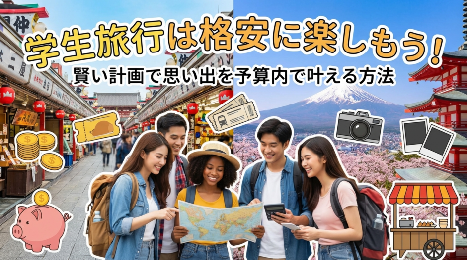 学生旅行は格安に楽しもう！賢い計画で思い出を予算内で叶える方法