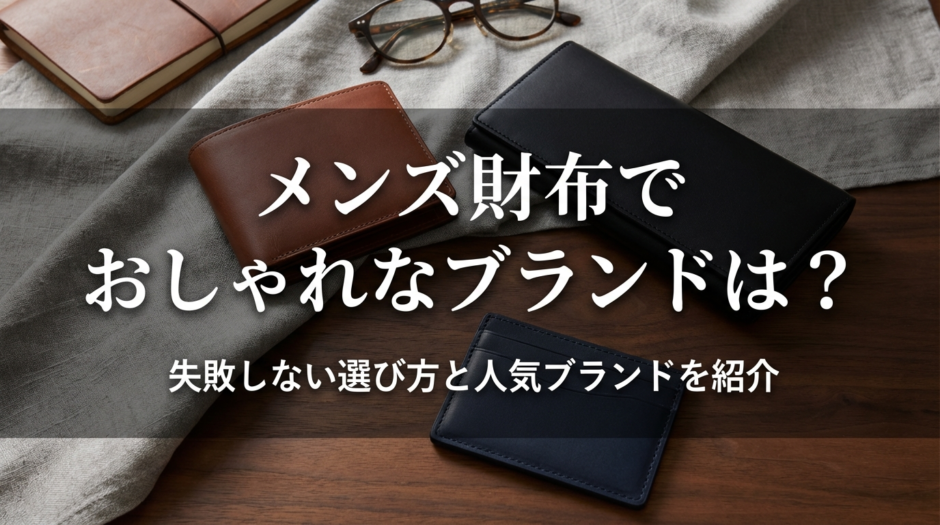 メンズ財布でおしゃれなブランドは？失敗しない選び方と人気ブランドを紹介
