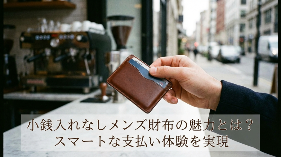 小銭入れなしメンズ財布の魅力とは？スマートな支払い体験を実現