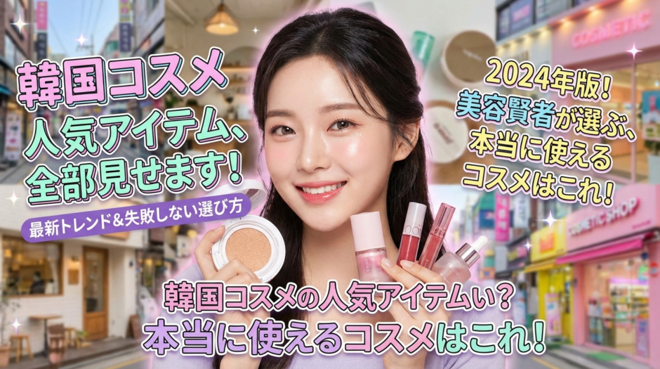 韓国コスメの人気アイテムを知りたい？最新トレンドと選び方を紹介