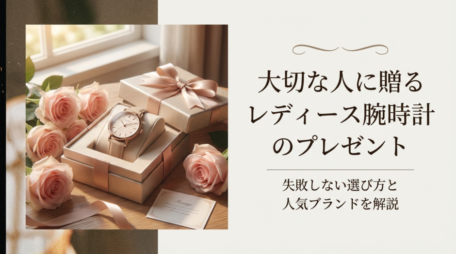 大切な人に贈るレディース腕時計のプレゼント。失敗しない選び方と人気ブランドを解説
