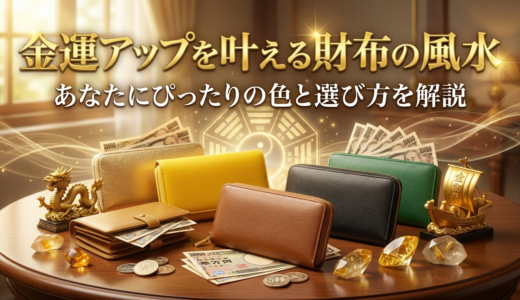 金運アップを叶える財布の風水。あなたにぴったりの色と選び方を解説