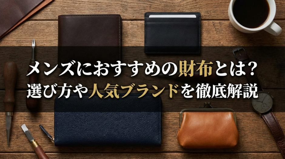 メンズにおすすめの財布とは？選び方や人気ブランドを徹底解説