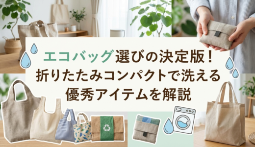 エコバッグ選びの決定版！折りたたみコンパクトで洗える優秀アイテムを解説