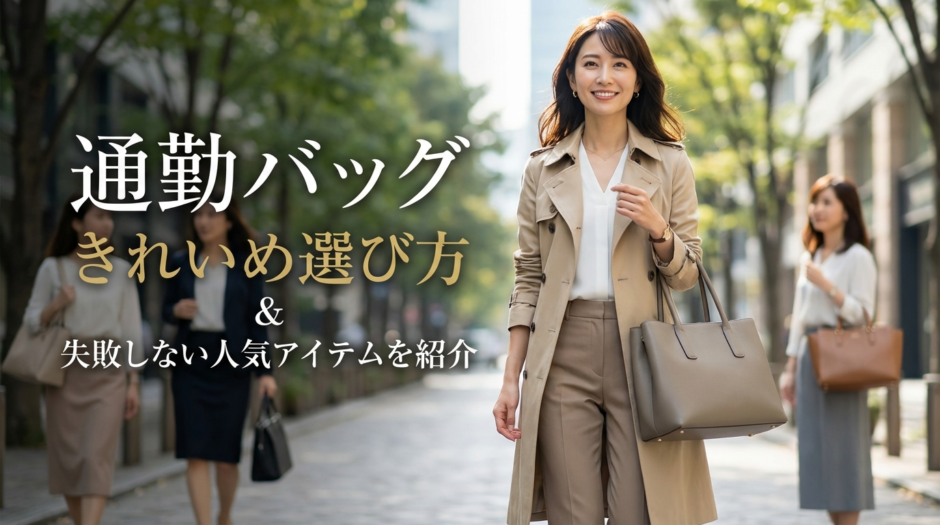 通勤バッグでレディース向けのきれいめ選び方。失敗しない人気アイテムを紹介