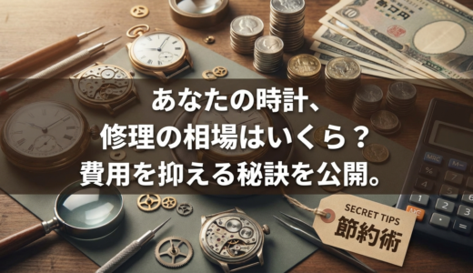 あなたの時計、修理の相場はいくら？費用を抑える秘訣を公開。