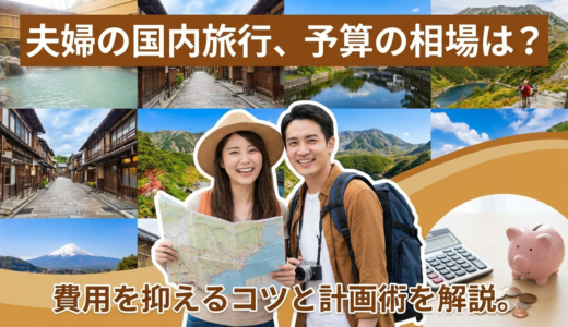 夫婦の国内旅行、予算の相場は？費用を抑えるコツと計画術を解説。