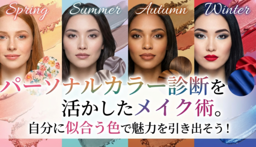 パーソナルカラー診断を活かしたメイク術。自分に似合う色で魅力を引き出そう！